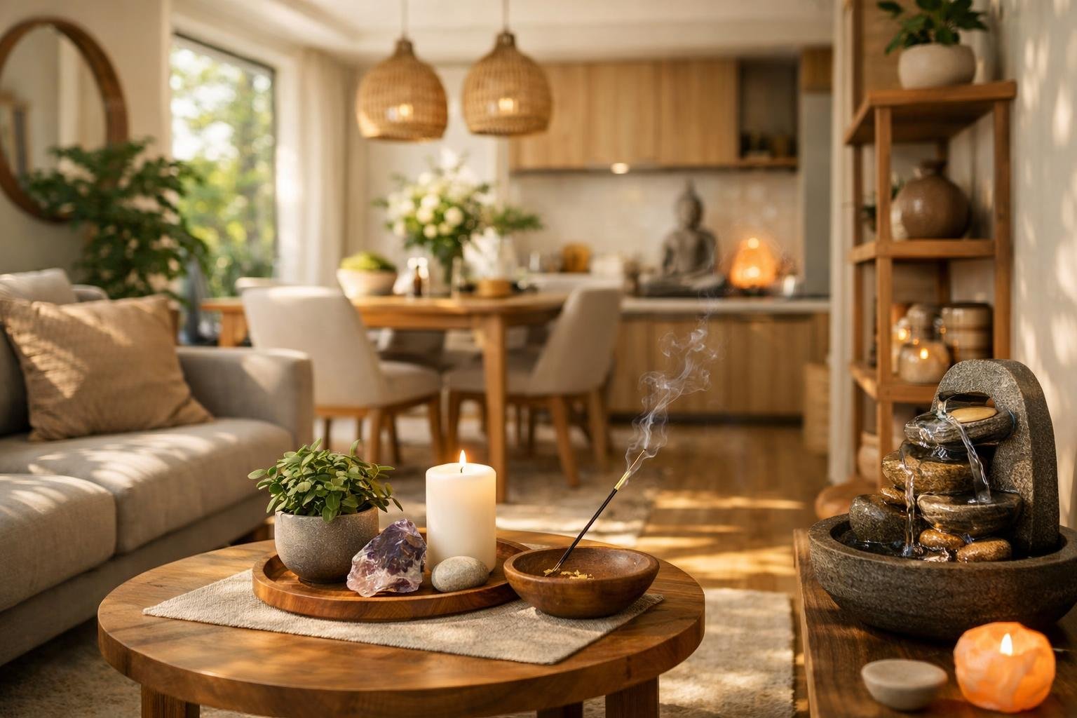 Feng shui inspirált lakberendezés, energetikai harmónia teremtés