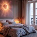 Feng shui inspirált hitvesi ágy a harmonikus pihenéshez.