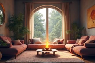 Békés nappali harmonikus környezetben, természetes fényben.