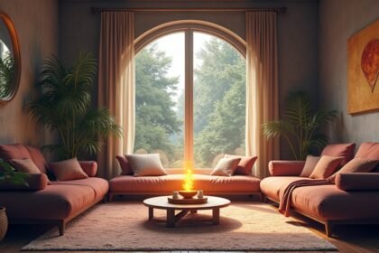 Békés nappali harmonikus környezetben, természetes fényben.