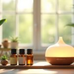 Illóolajok és aromaterápiás diffúzor relaxációhoz és wellnesshez