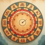 Kínai asztrológiai óra oszlopa, aszcendens kördiagram