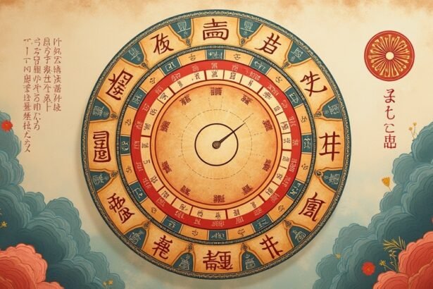 Kínai asztrológiai óra oszlopa, aszcendens kördiagram