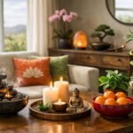 Feng Shui dekoráció, boldogságot hozó elemekkel az otthonban.