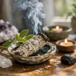 Fehér zsálya füstölő, természetes tisztítás és védelem eszköze