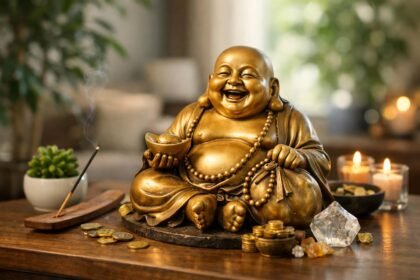 Nevető Buddha szobor bőség és jókedv szimbóluma