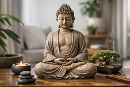 Buddha szobor a harmónia és belső béke jelképeként