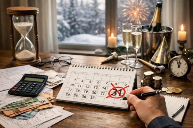 Év végi pénzügyi tisztítás és tervezés az új évre.