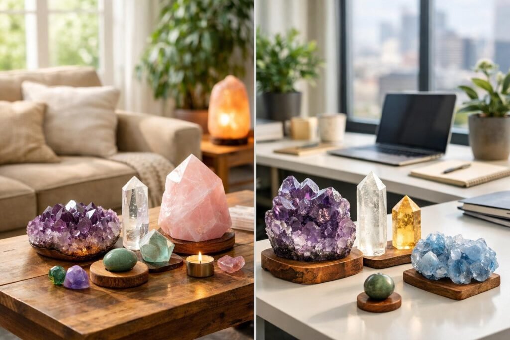 Kristályok az otthoni és munkahelyi harmónia megteremtésére.