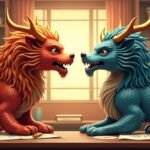 Két konfliktusos állatjegy szembenállásban az üzleti életről