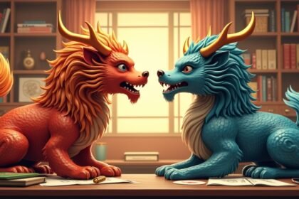 Két konfliktusos állatjegy szembenállásban az üzleti életről