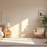 Kényelmes és rendezett szoba beteg gyermek ápolására