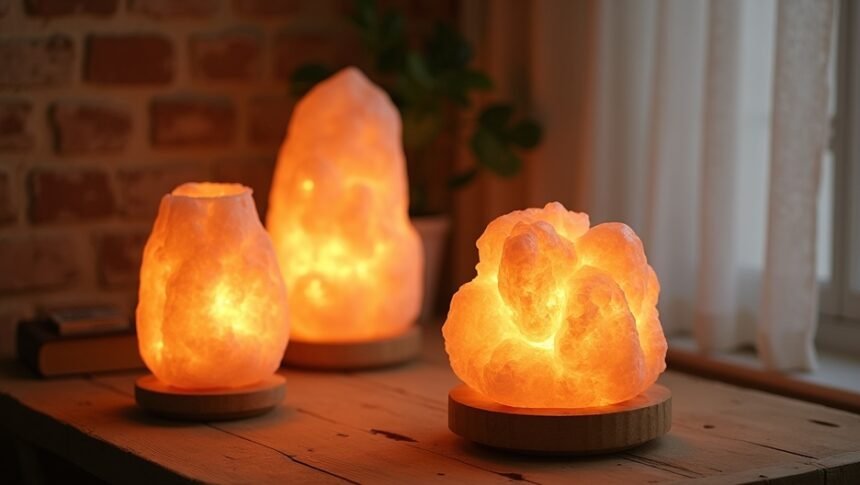 Sólámpák és sótéglák a pihentető otthoni légkörért