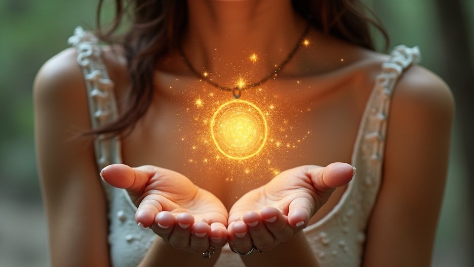 Nő, aki ékszert tart a kezében, a személyes stílus erősítése érdekében.